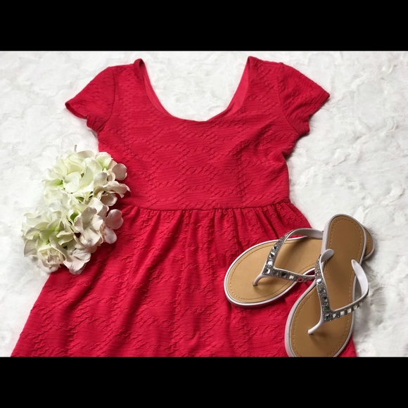 Lily Rose Coral Casual Dress size XS - Picture 5 of 9